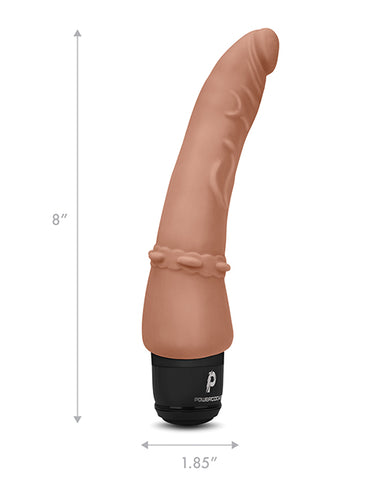 Powercocks 7" Slim Realistic Vibrating Dildo