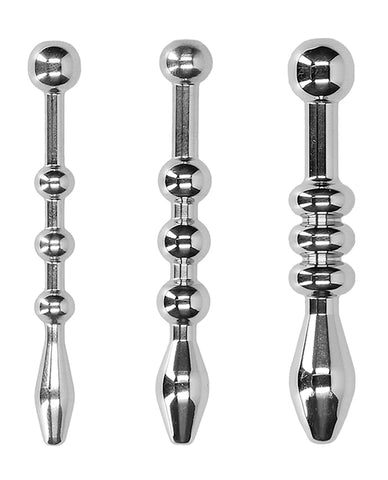 Shots Ouch Urethral Sounding Metal Plug Set