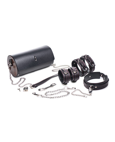 Master Series Kinky Clutch Black Bondage Set W/carrying Case