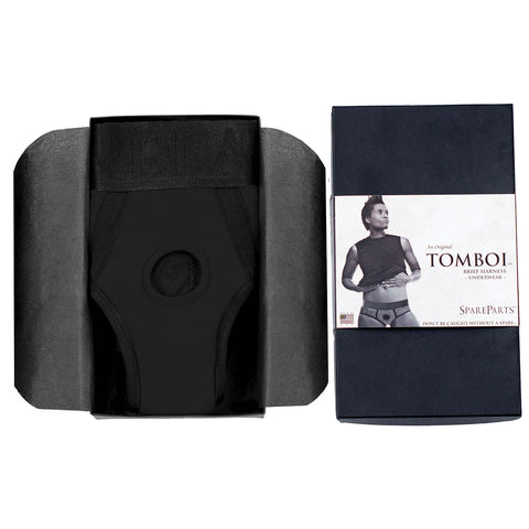 SpareParts Tomboi Harness Black/Black Nylon - XXS