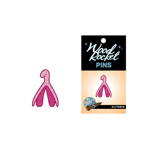 Wood Rocket Clitoris Pin