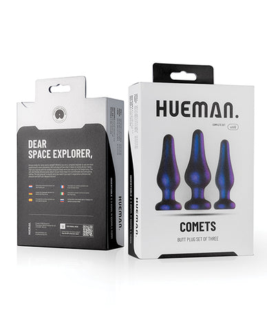 Hueman Comets Butt Plug Set Of 3