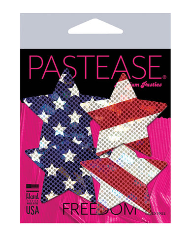Pastease Premium Petites Glittering Stars & Stripes  - Red/white/blue O/s