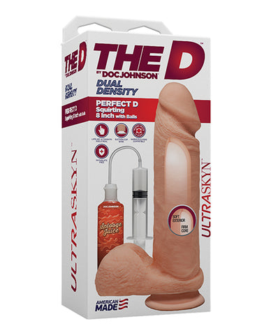 The D 8" Perfect D Squirting W/balls - Light