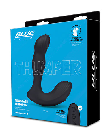 Blue Line Vibrating Prostate Thumper W/remote