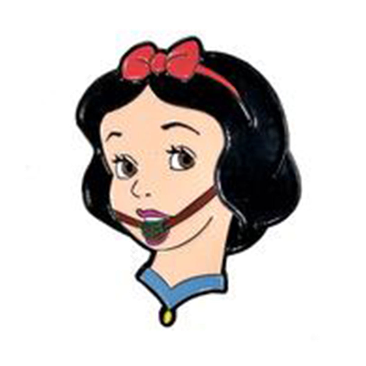 Geeky & Kinky Snow White Ballgag Pin