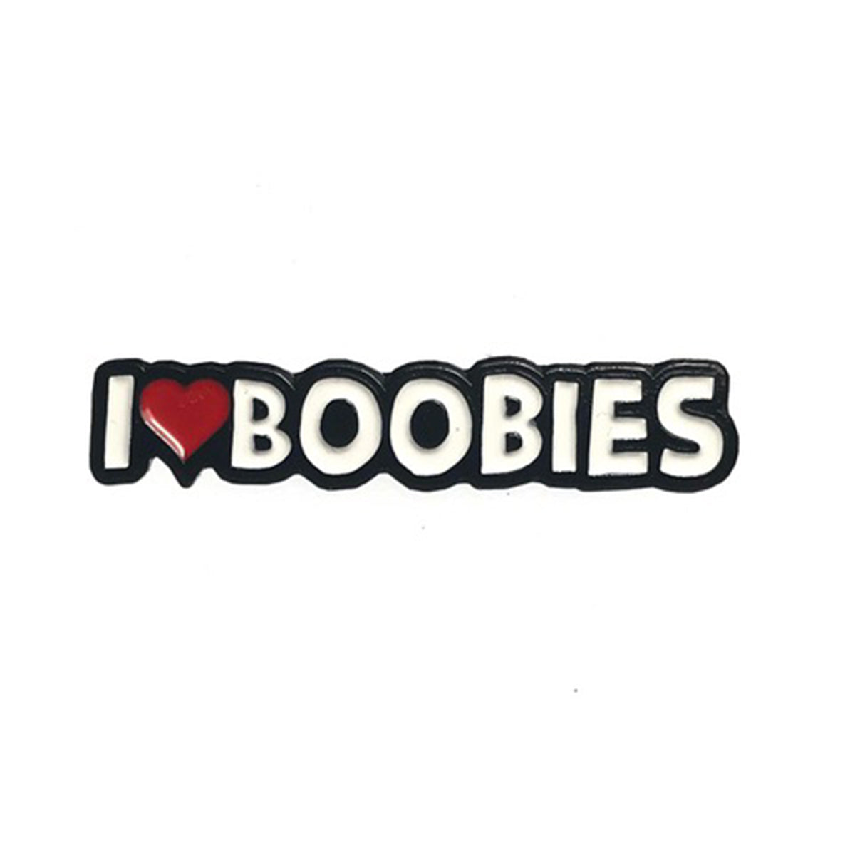 Geeky & Kinky I Heart Boobies Pin