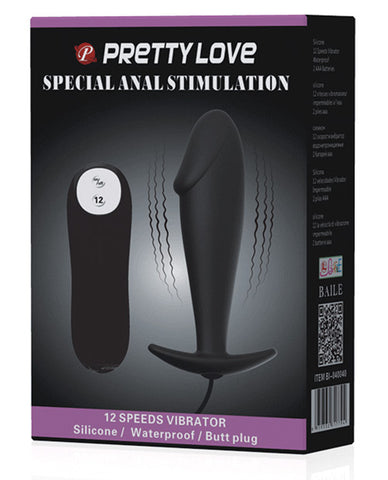 Pretty Love Vibrating Penis Shaped Butt Plug