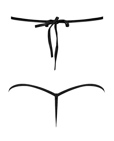 Lust Orthia Criss Cross Bra & G-string Black