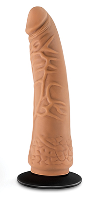 Blush Lock On 7.5" Hexanite Dildo W/suction Cup Adapter