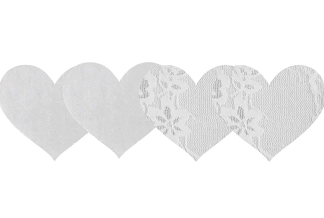 Luminous Hearts - White Pack Of 2