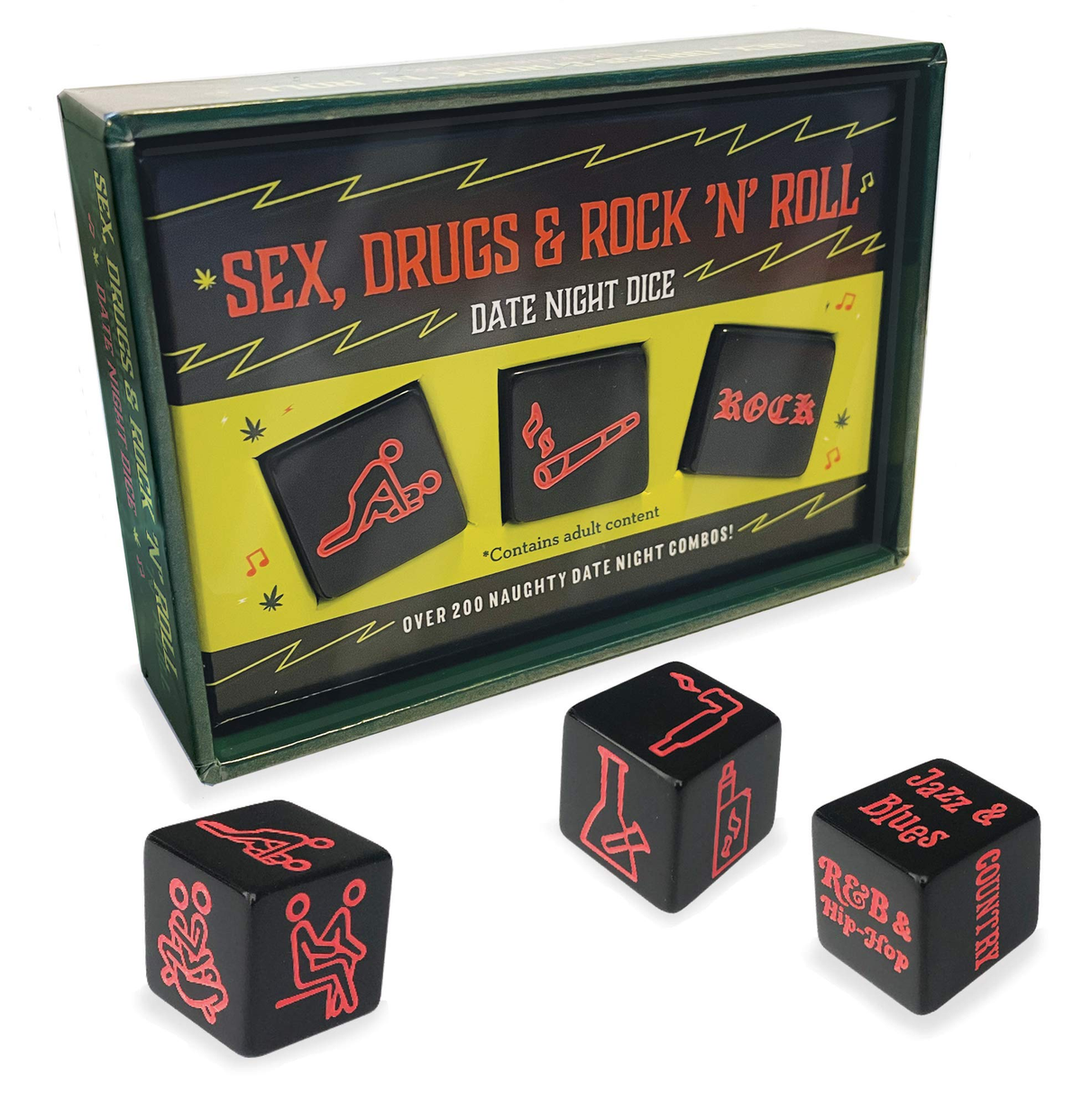 Sex, Drugs & Rock 'n' Roll Date Night Dice