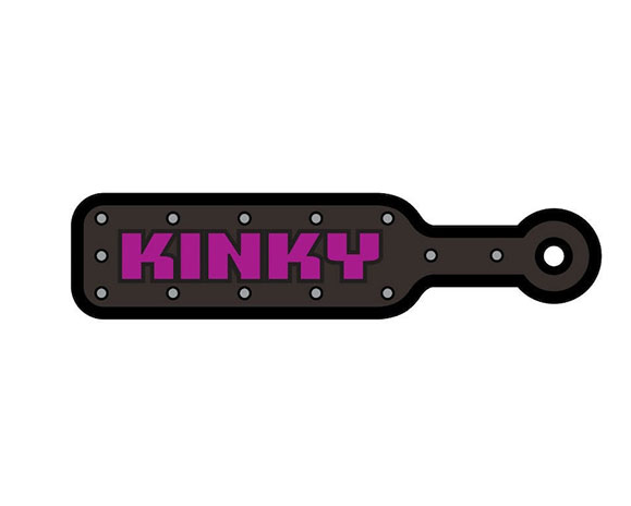 Wood Rocket Kinky Paddle Pin