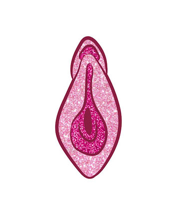 Wood Rocket Vulva Pin