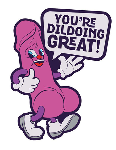 WoodRocket You're Dildoing Great Fuck Buddies Pin