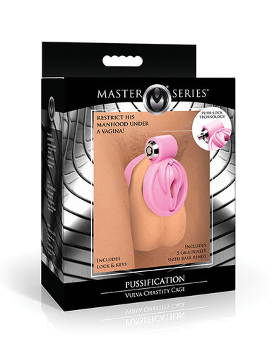 Master Series Pussification Vulva Locking Chasity Cage