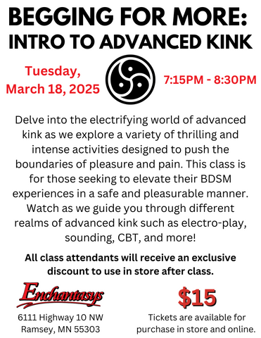 "Begging for More: Intro to Advanced Kink" Tickets (Ramsey, MN)