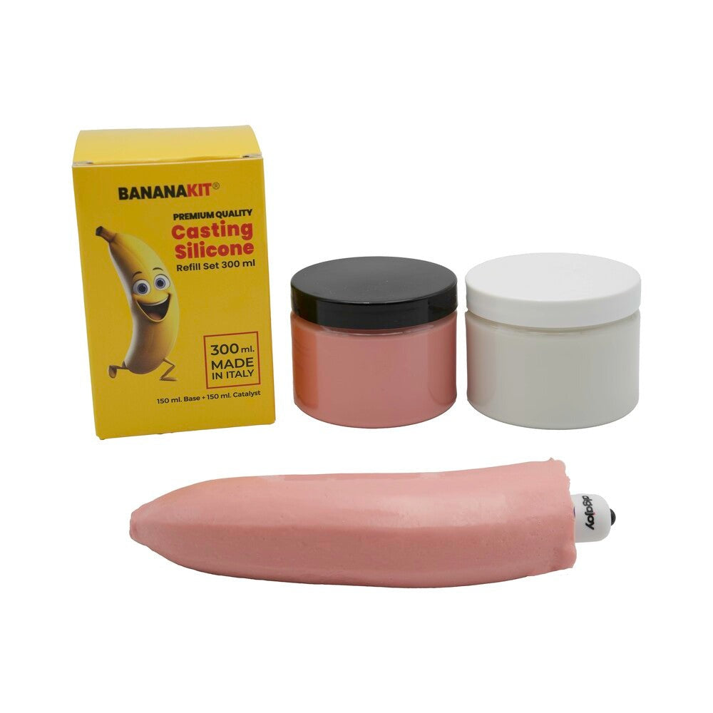 BananaKit casting silicone set with packaging on a white background