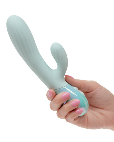 Aura Dual Ripple textured dual stimulation vibrator ergonomic design handheld