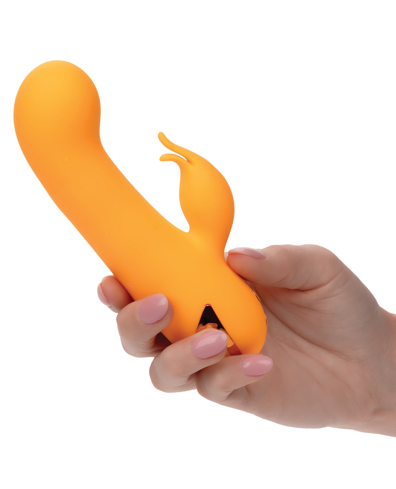California Dreaming Montecito Muse luxury dual stimulation vibrator in hand