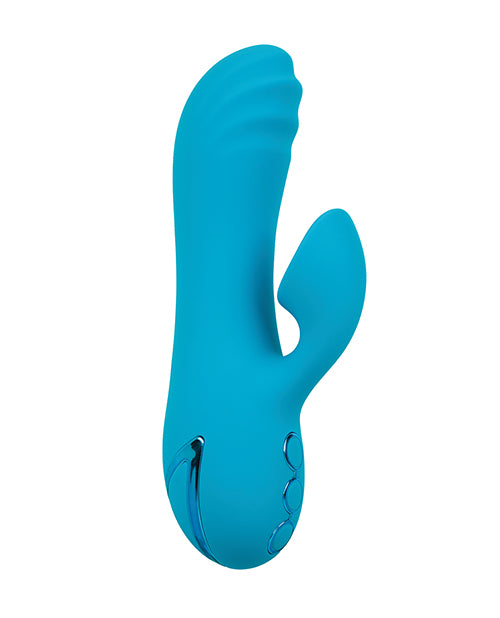 California Dreaming Sunset Beach Seducer curved G-spot vibrator dual motors side view