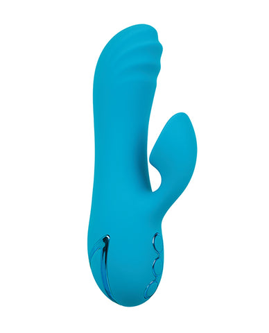 California Dreaming Sunset Beach Seducer curved G-spot vibrator dual motors side view