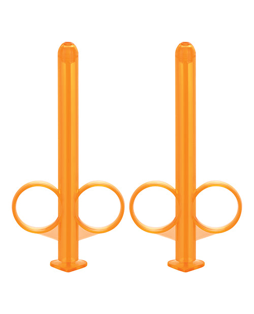 Two orange lube tubes.