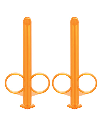 Two orange lube tubes.