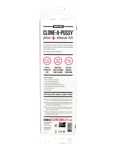 Back of the box to a "Clone-A-Pussy"