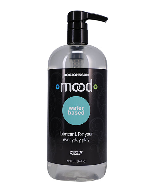 Bottle of Doc Johnson Mood water-based lubricant on a white background
