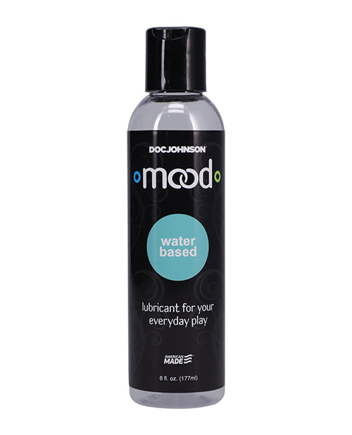 Bottle of Doc Johnson Mood water-based lubricant on a white background