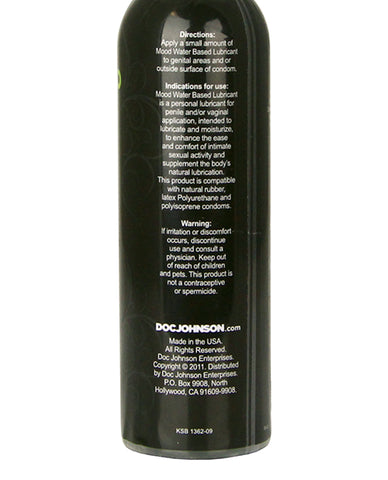 Black bottle with text on a white background