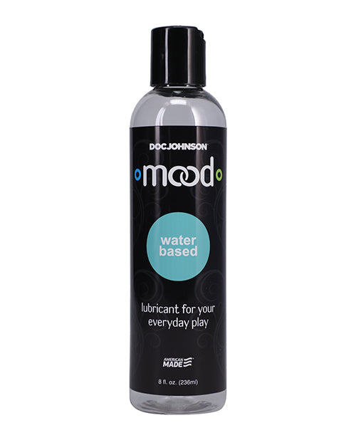 Bottle of Doc Johnson Mood water-based lubricant on a white background