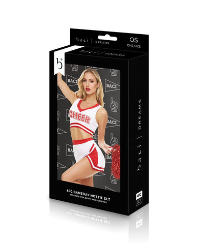 Retail box for Baci Gameday Hottie lingerie set.