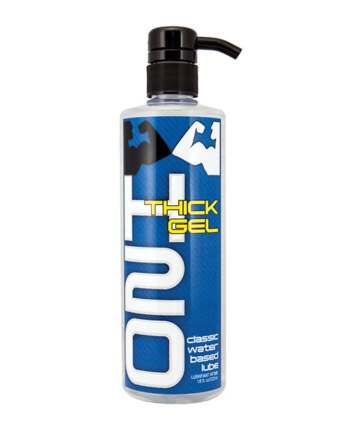 Pump bottle of H2O Thick Gel on a white background