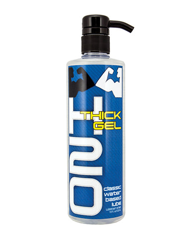 Pump bottle of H2O Thick Gel on a white background
