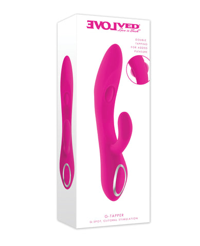 Evolved G-Tapper tapping G-spot vibrator ergonomic design box front