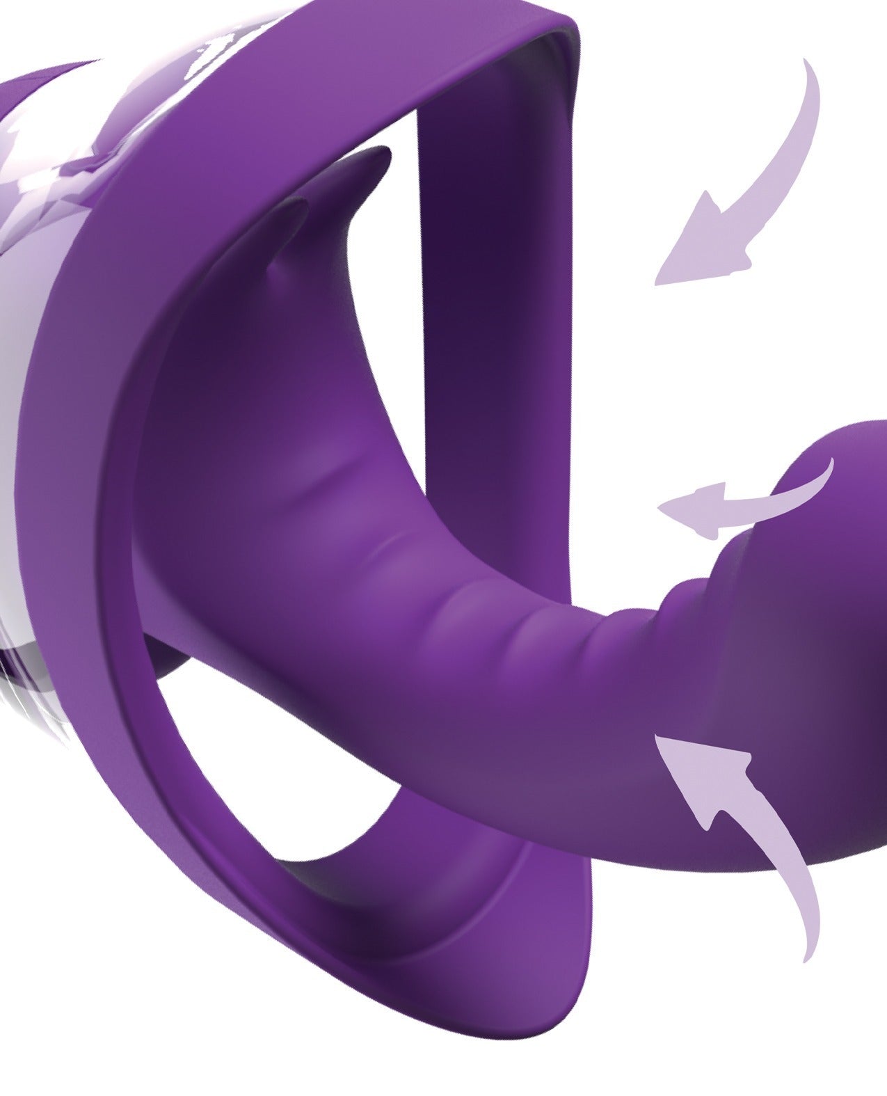 A zoomed in photo of the g-spot arm of the Fantasy For Her Veloura Touch G-Spot Pleasure Pump.