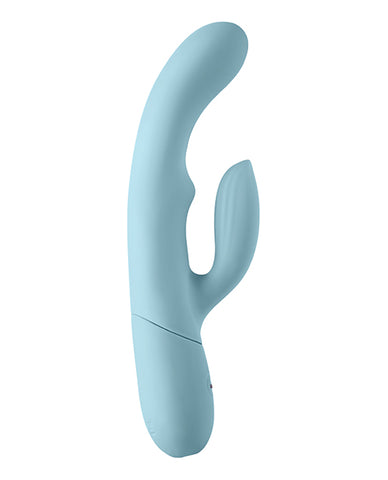 Advanced rabbit toy with internal motion feature blue