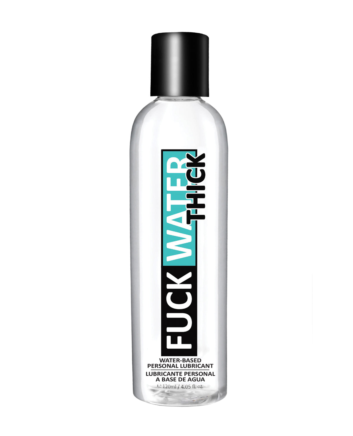 Bottle of Fuck Water on a white background