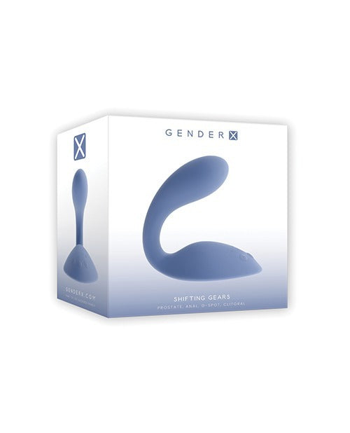 A retail box featuring the Gender X Switching Gears on the front.