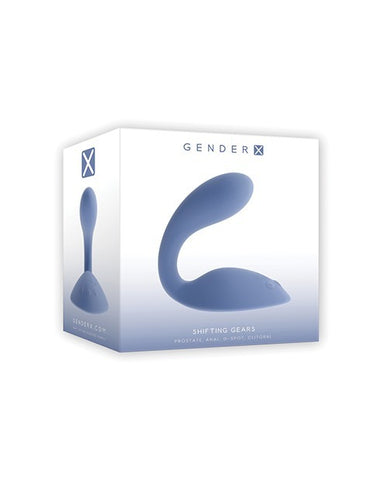 A retail box featuring the Gender X Switching Gears on the front.