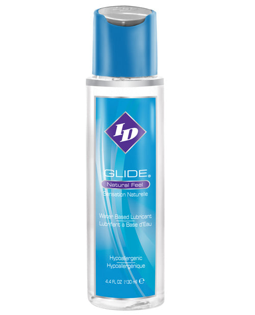 ID Glide water-based lubricant bottle on a white background