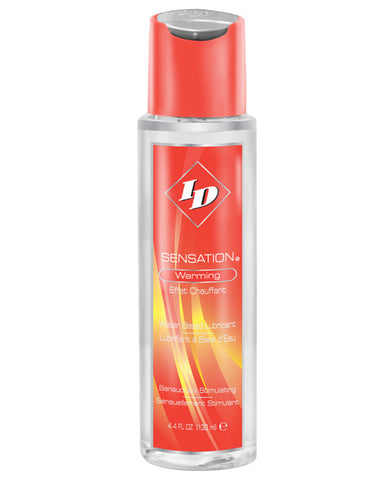 Bottle of HD Sensation warming product on a white background