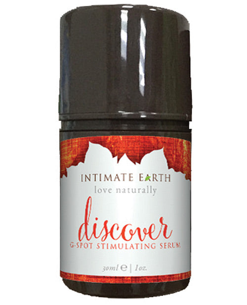 Intimate Earth G-Spot Stimulating Serum bottle on a white background