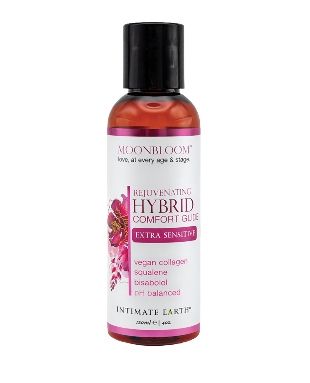 Bottle of Moonbloom Rejuvenating Hybrid Comfort Glide on a white background