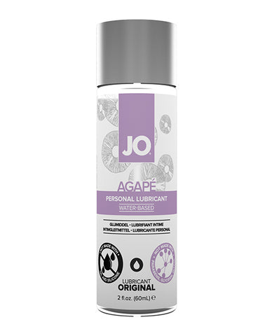 JO Agape personal lubricant bottle on a white background