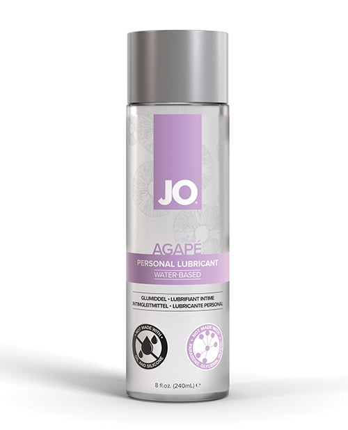 JO Agape personal lubricant bottle on a white background