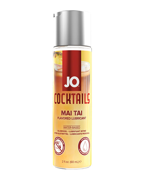 JO Cocktails Mai Tai flavored lubricant bottle on a white background