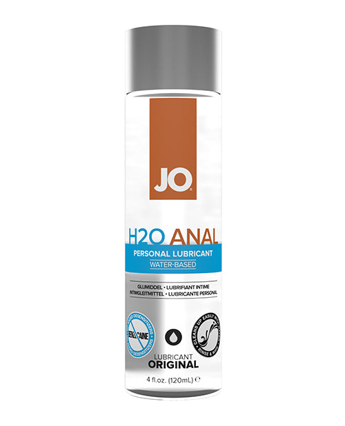 JO H2O Anal personal lubricant bottle on a white background